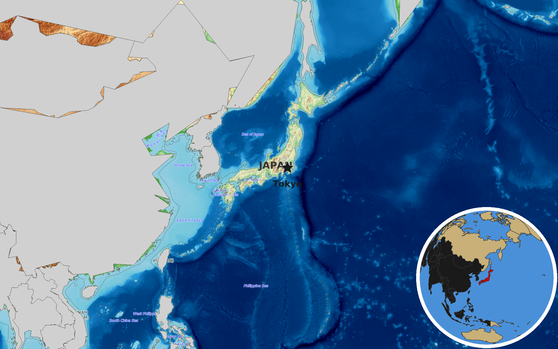 Source: OpenTopoMap / Natural Earth - Japan
Note: Map generated by NewsFindr for Japan on June 23, 2026 at 12:25 PM EST