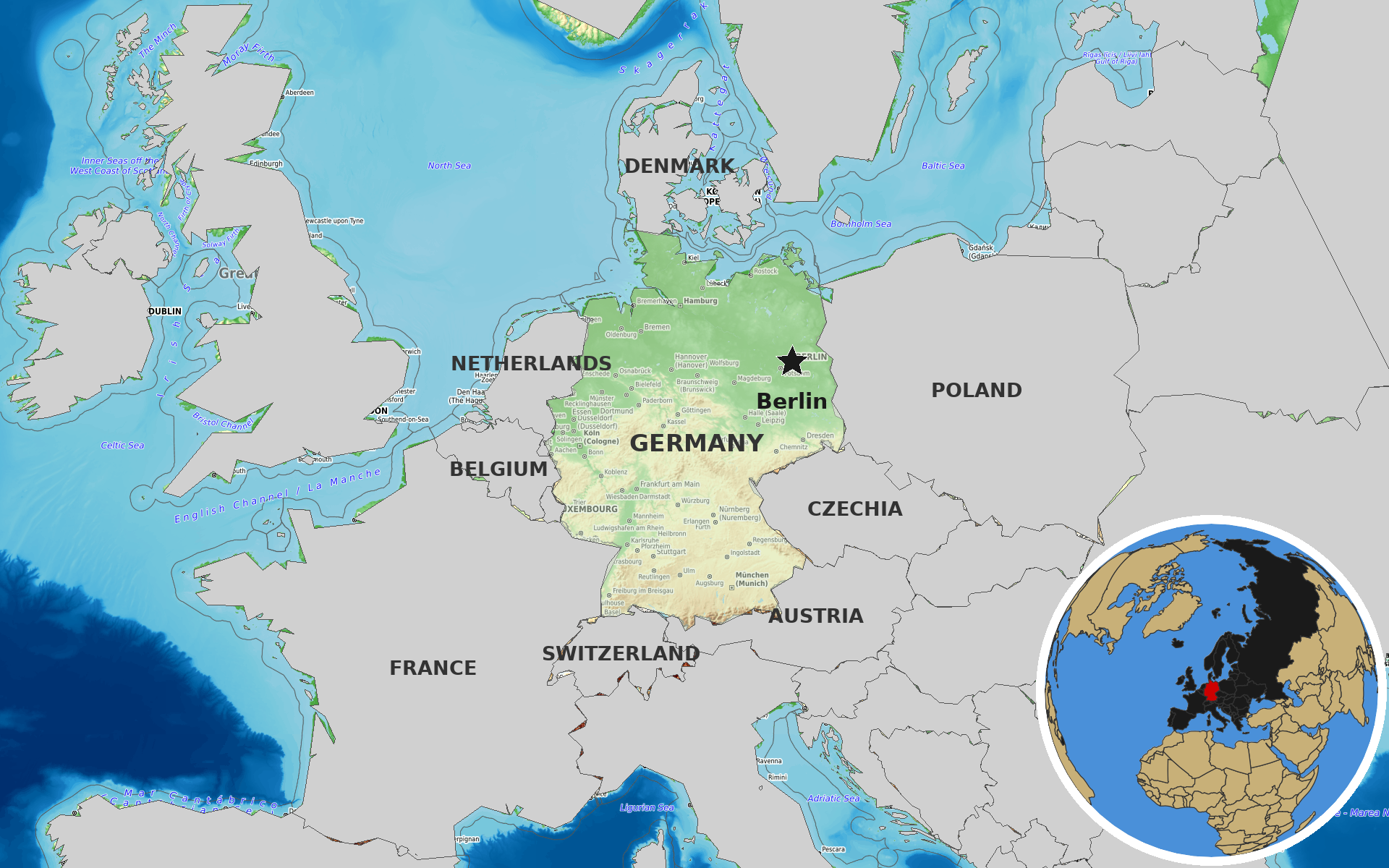 Source: OpenTopoMap / Natural Earth - germany
Note: Map generated by NewsFindr for germany on June 22, 2026 at 5:14 PM EST