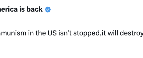 Donald J.Trump amplifies JFK quote warning communism could destroy America from within