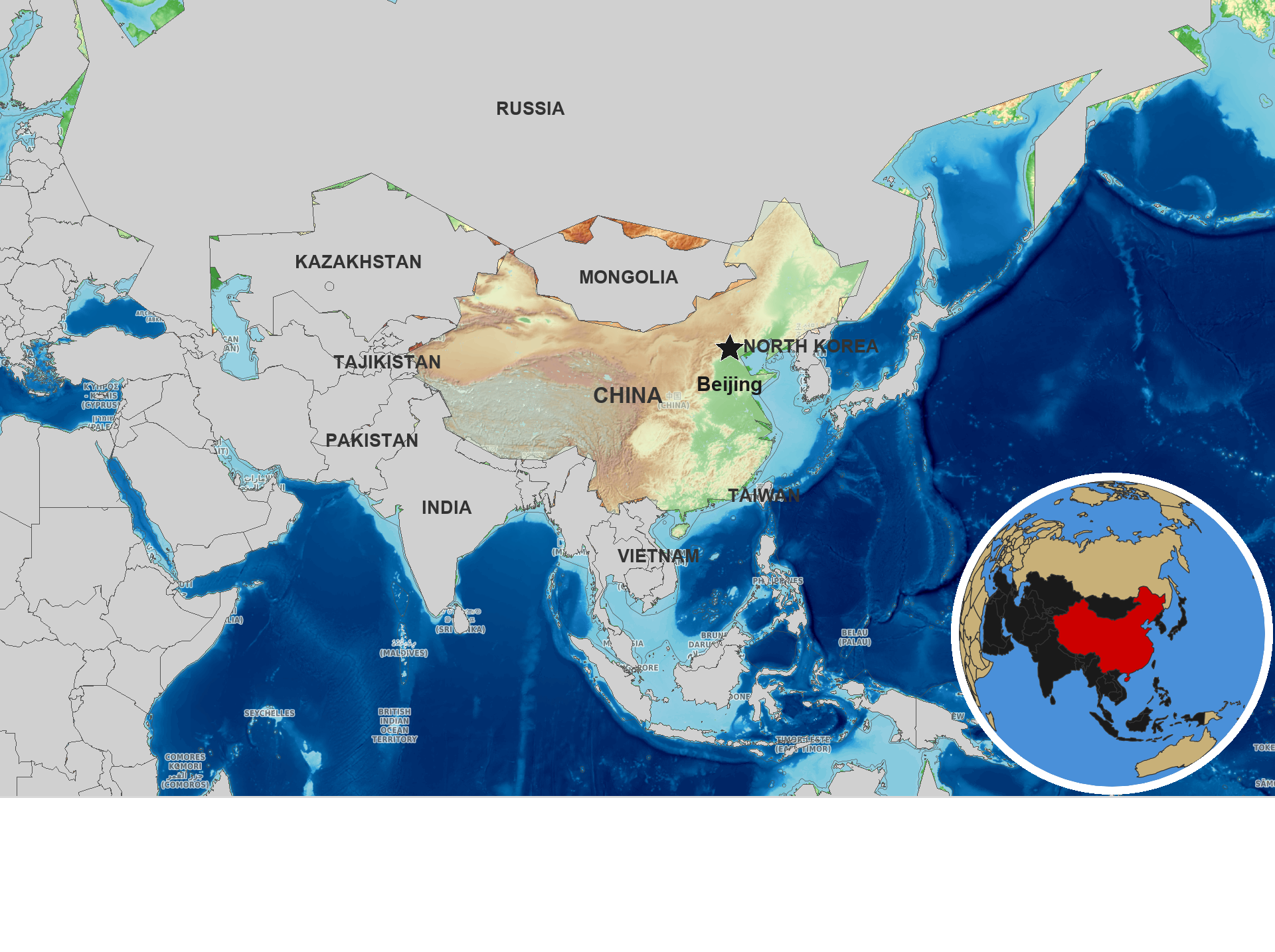 OpenTopoMap / Natural Earth - China
