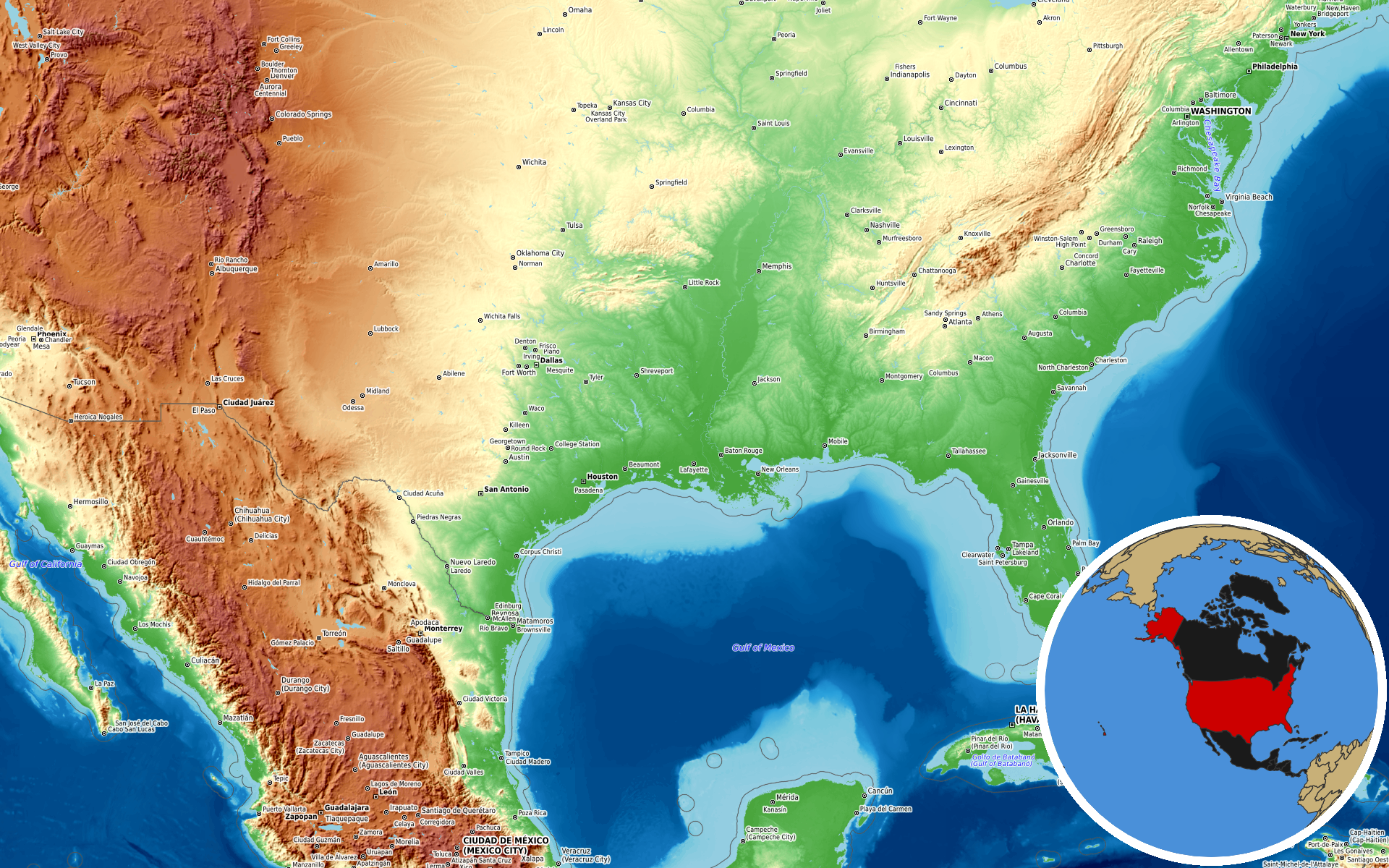 Source: OpenTopoMap / Natural Earth - Louisiana
Note: Map generated by NewsFindr for Louisiana on June 24, 2026 at 3:00 PM EST