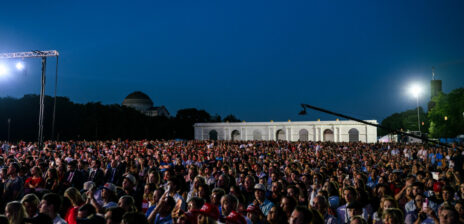 Donald J.Trump claims 45,000 packed his rally, promises historic July 4th military flyovers