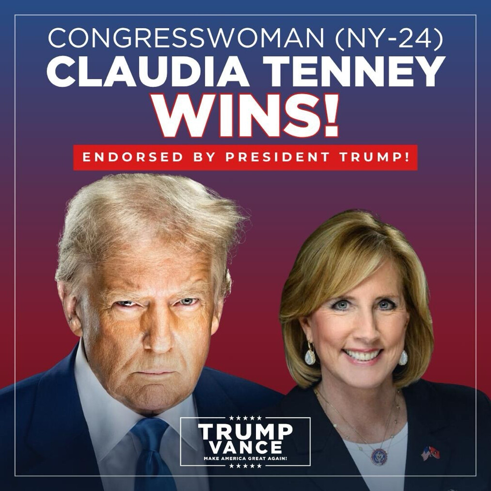 Donald J.Trump celebrates Claudia Tenney election win in New York’s 24th district