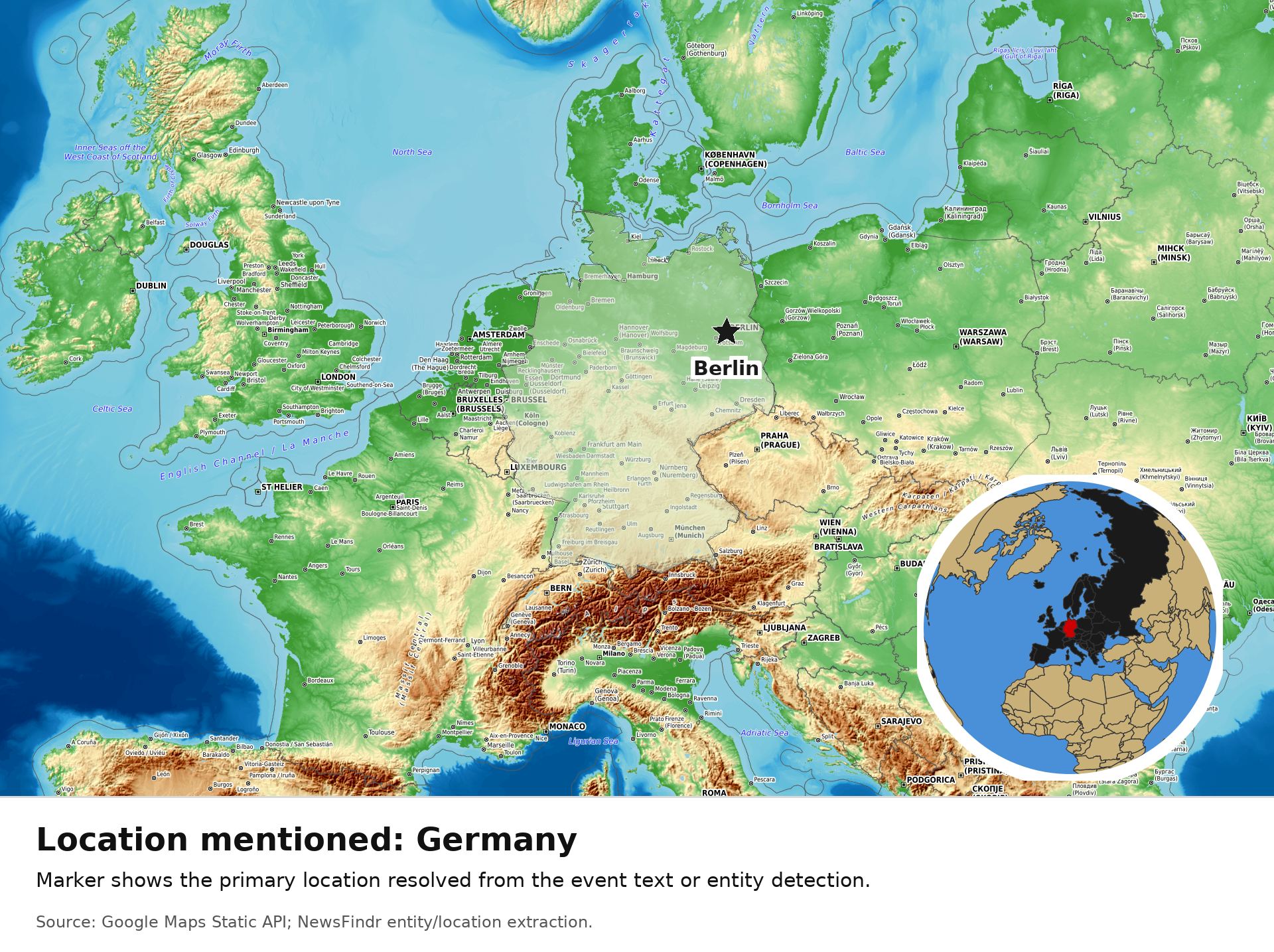 OpenTopoMap / Natural Earth - Germany