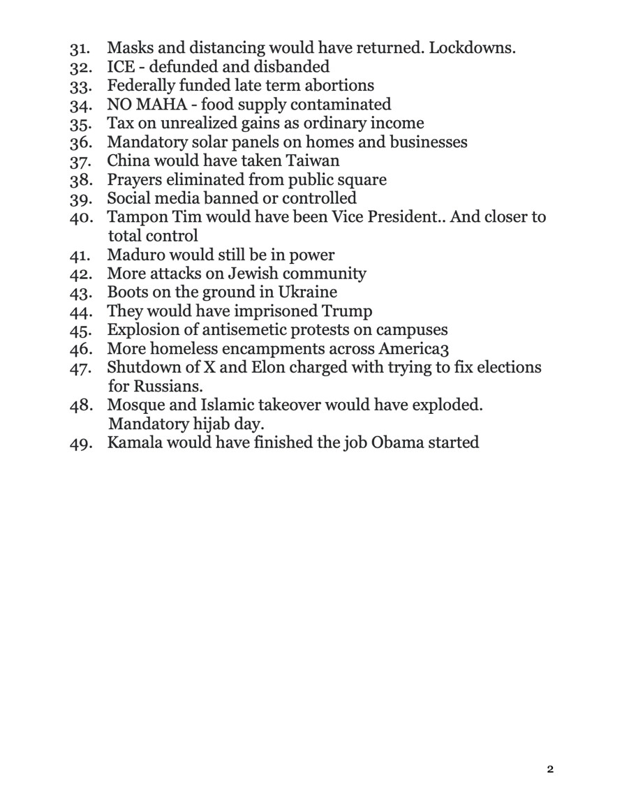 Trump Posts List of 19 Hypothetical Disasters He Says Harris Presidency Would Have Caused