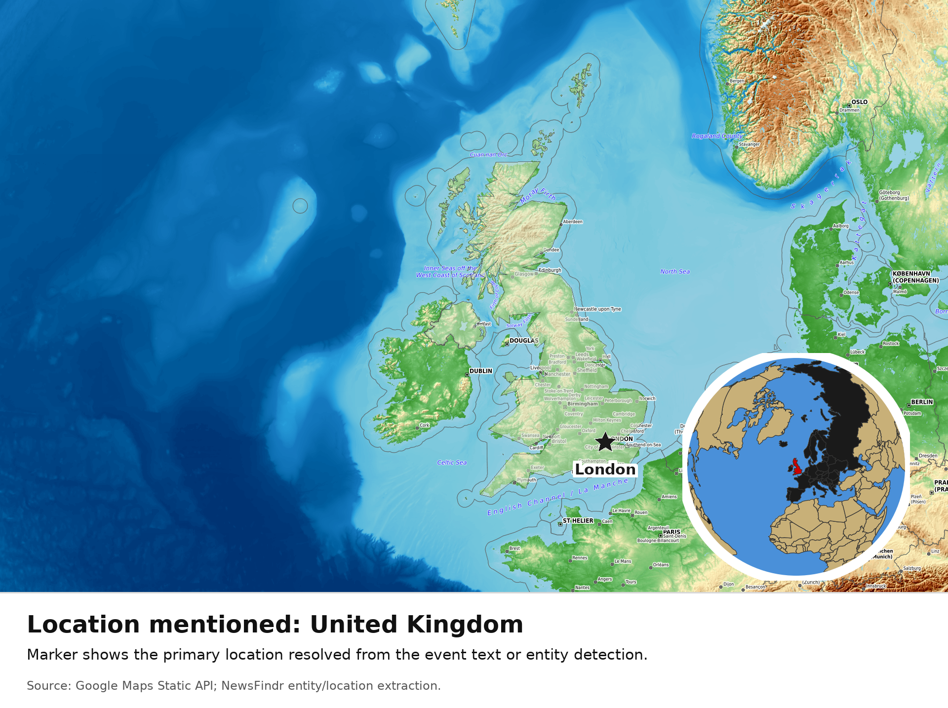 OpenTopoMap / Natural Earth - United Kingdom