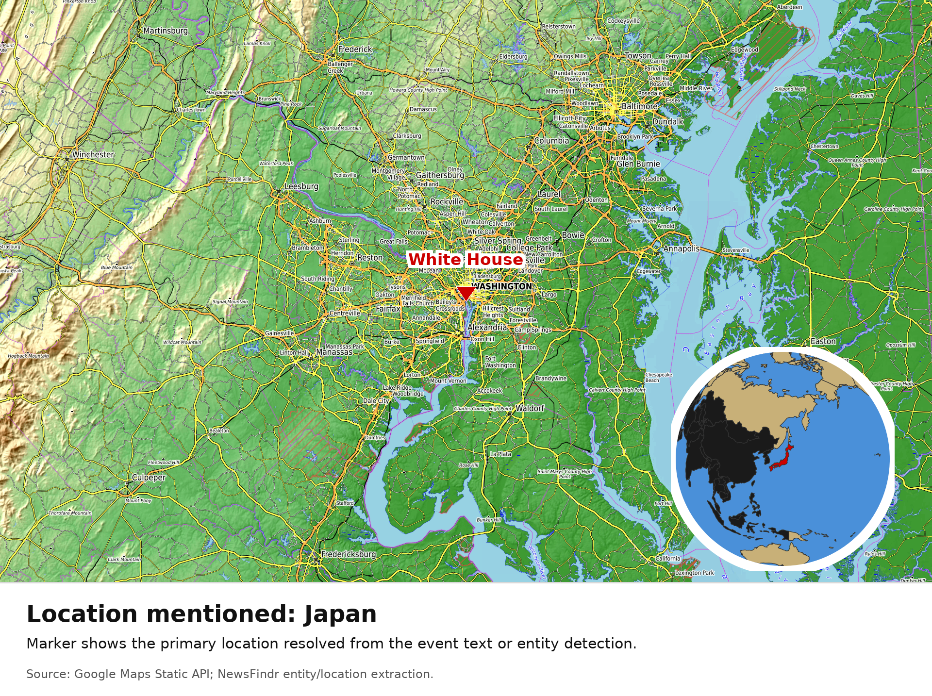 OpenTopoMap / Natural Earth - Japan