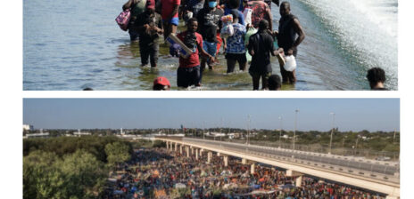 Trump revives “Biden Border” attack with Del Rio migrant crossing images