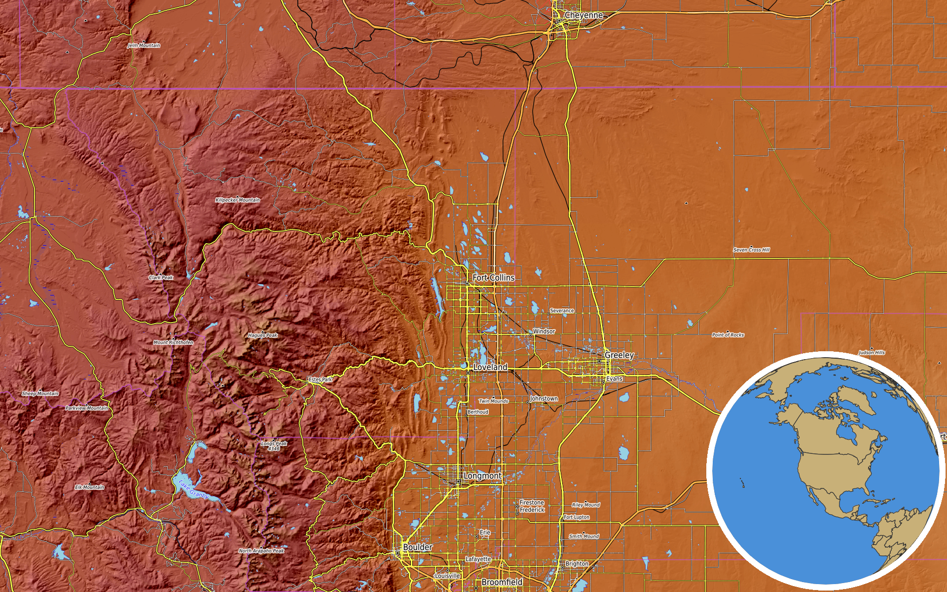 Source: OpenTopoMap / Natural Earth - Fort Collins, Colorado
Note: Map generated by NewsFindr for Fort Collins, Colorado on July 11, 2026 at 6:09 PM ET