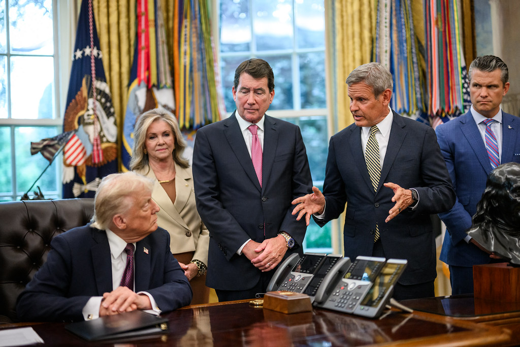 Trump touts steel and aluminum tariffs as shield for American manufacturing