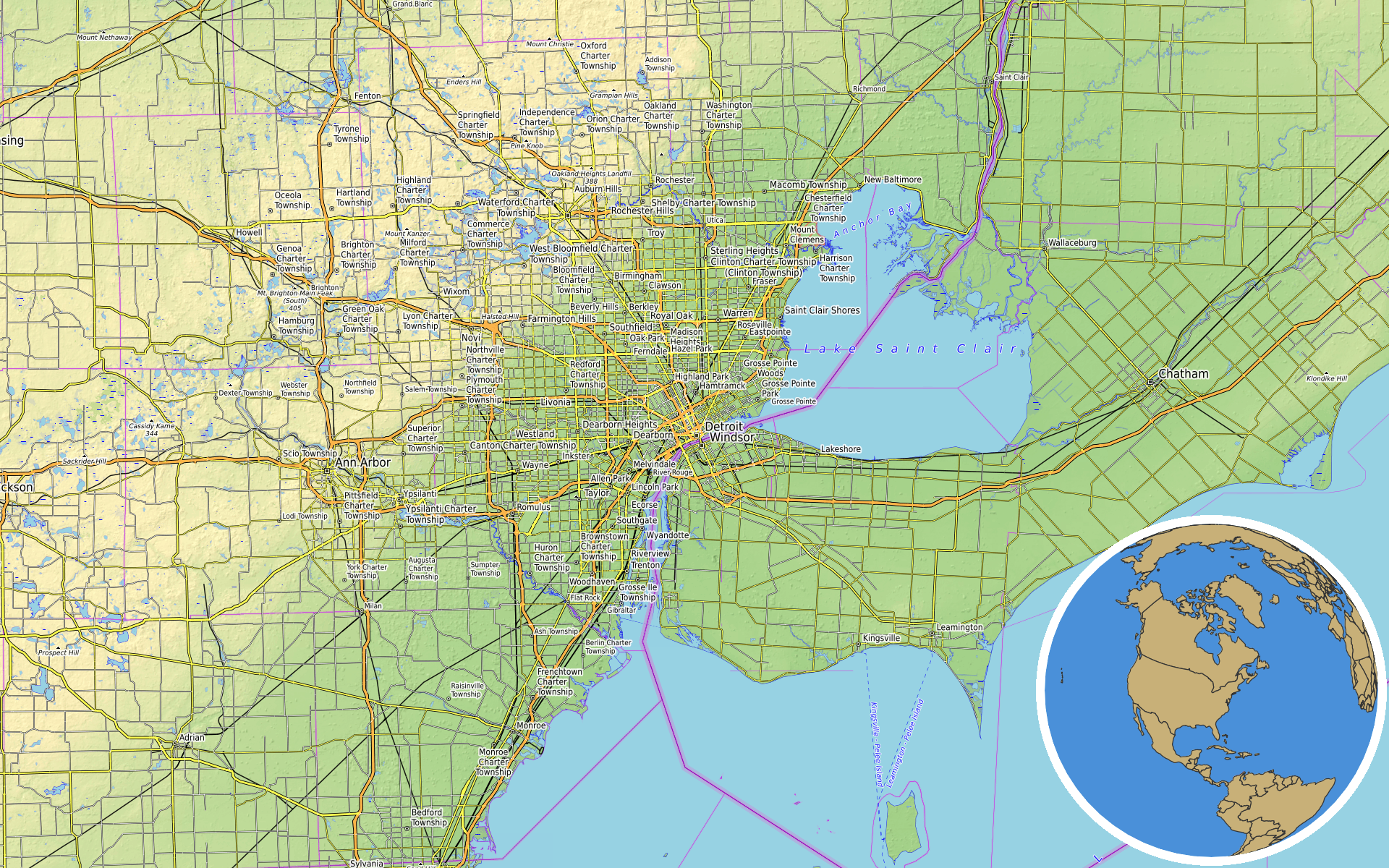 Source: OpenTopoMap / Natural Earth - Detroit, Michigan
Note: Map generated by NewsFindr for Detroit, Michigan on July 11, 2026 at 12:29 AM ET