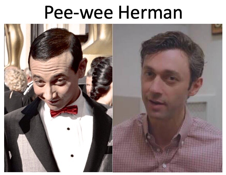 President Donald J. Trump posted a "Pee-wee Herman" comparison meme on Truth Social at the White House on 07/04/2026.