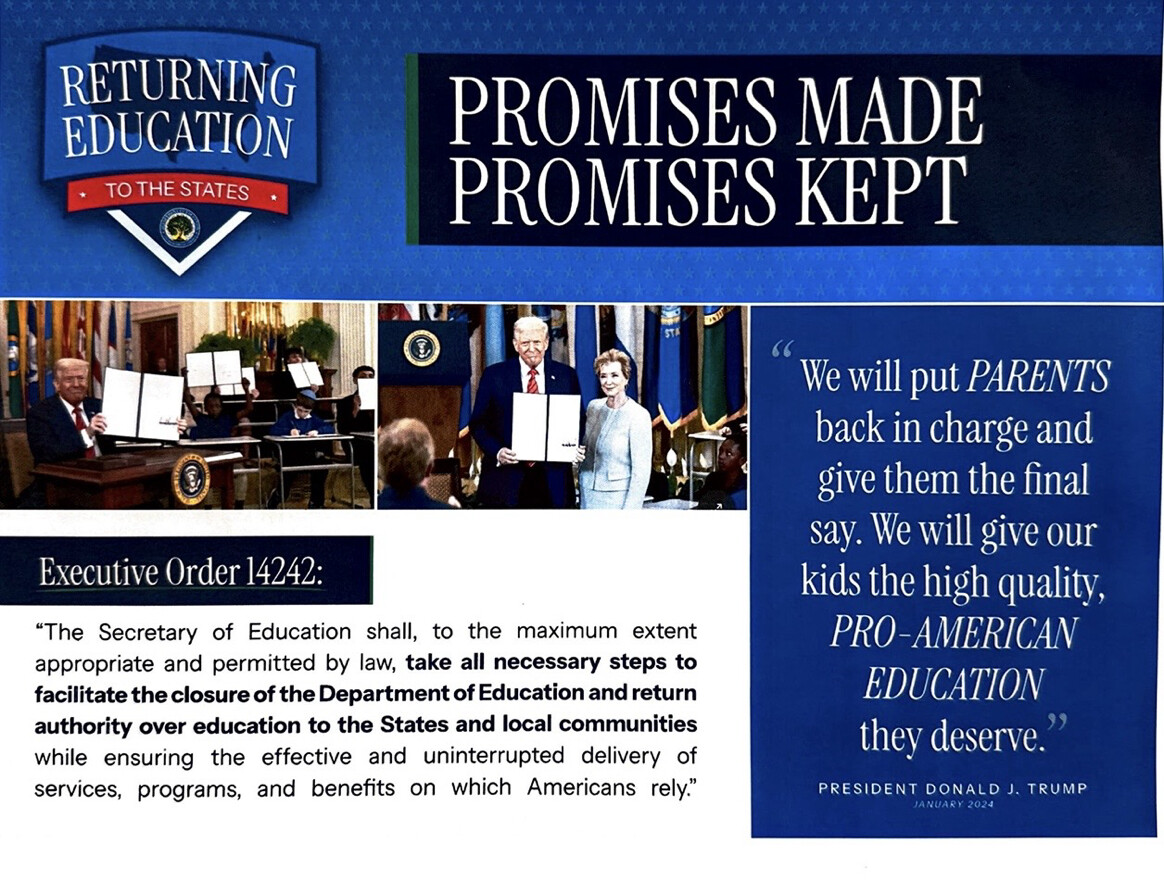 Trump moves to cut Education Department to 550 staff by December 2026