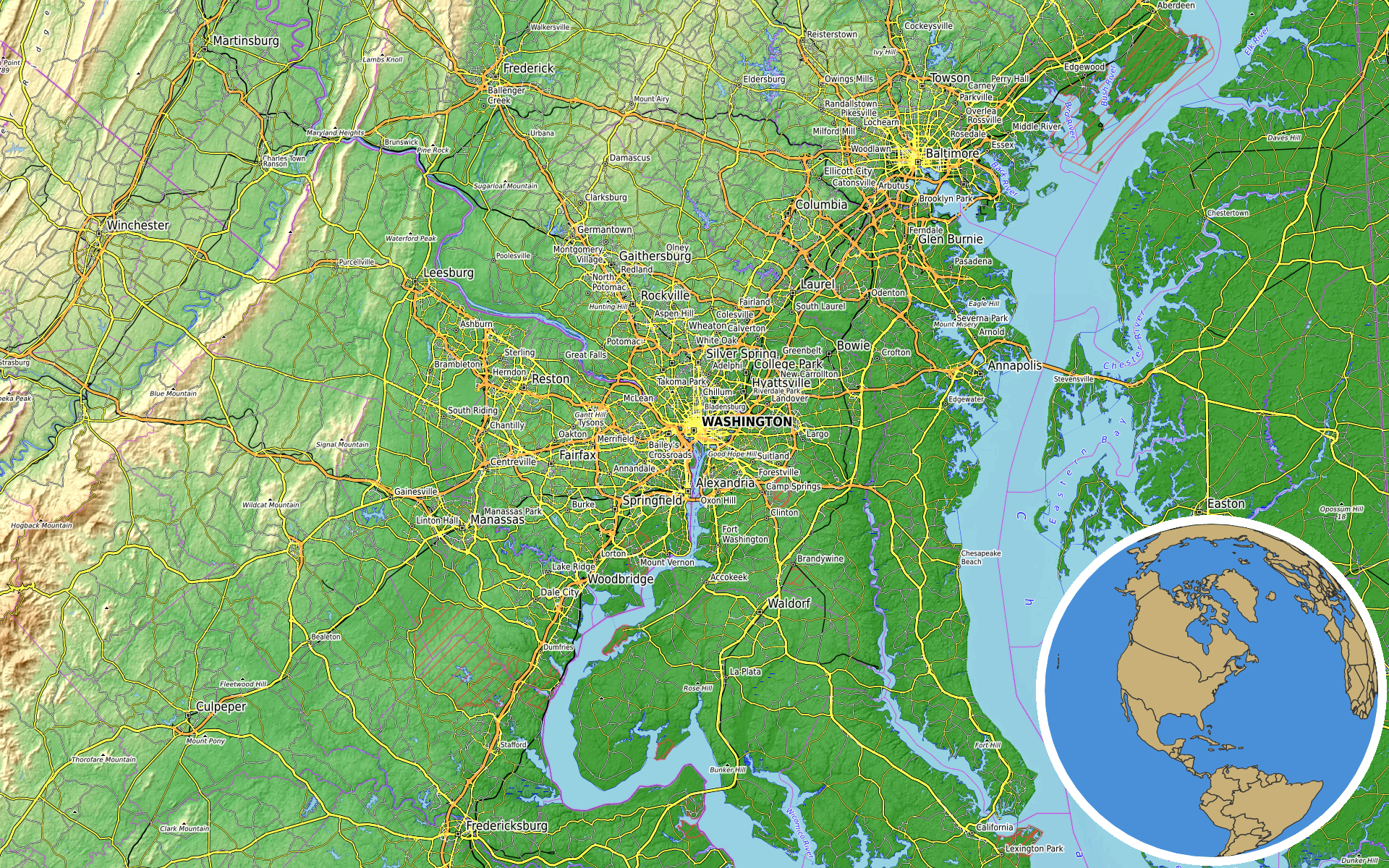 Source: OpenTopoMap / Natural Earth - Washington Monument
Note: Map generated by NewsFindr for Washington Monument on July 13, 2026 at 11:12 PM ET