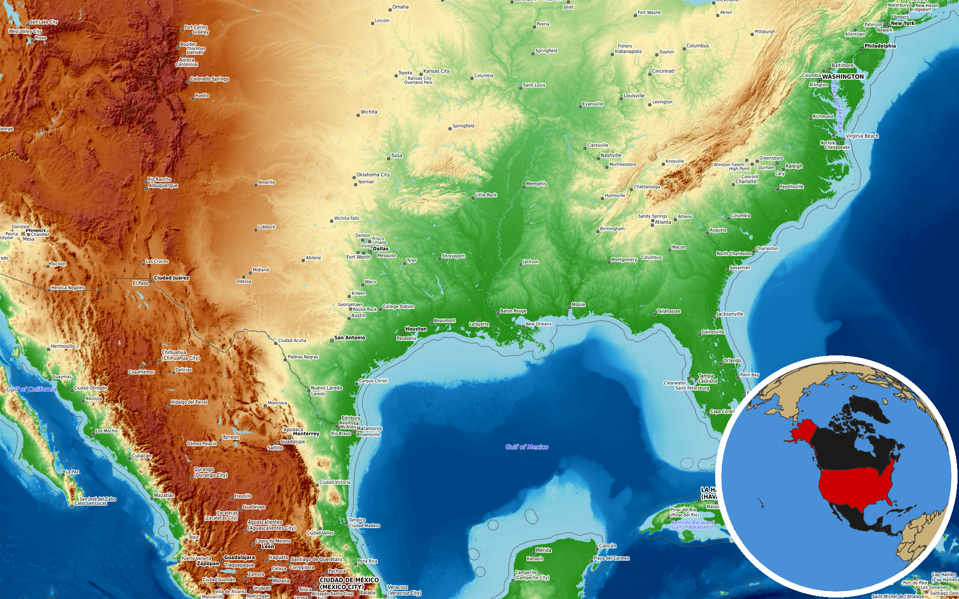 Source: OpenTopoMap / Natural Earth - Louisiana
Note: Map generated by NewsFindr for Louisiana on July 7, 2026 at 2:56 PM EST