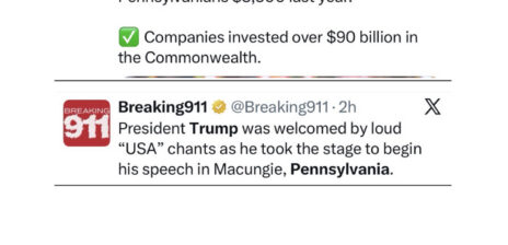Trump touts $90 billion Pennsylvania investment at Mack Trucks rally