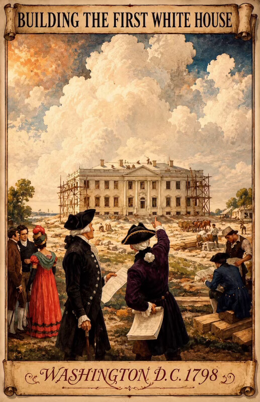 Former President Donald J. Trump shared an image of a vintage illustration on Truth Social on 07/05/2026.