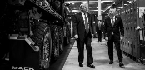 Trump shares crowd photos from Mack Trucks event in Pennsylvania