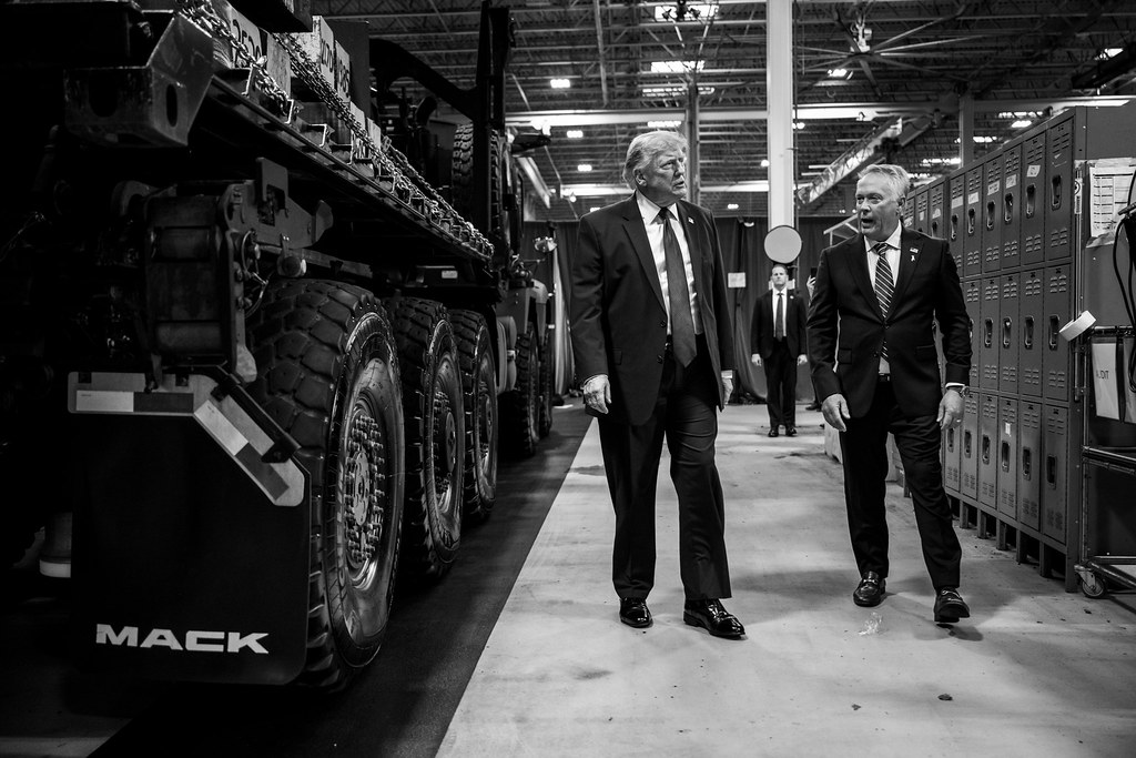 Trump shares crowd photos from Mack Trucks event in Pennsylvania