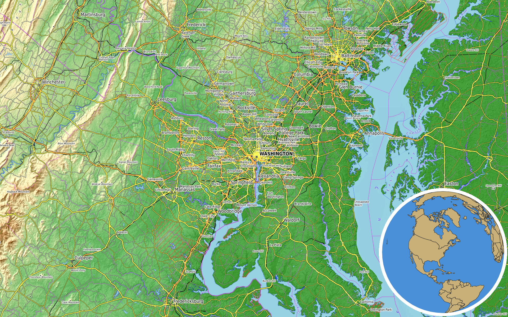Source: OpenTopoMap / Natural Earth - Lincoln Memorial
Note: Map generated by NewsFindr for Lincoln Memorial on July 13, 2026 at 9:58 PM ET