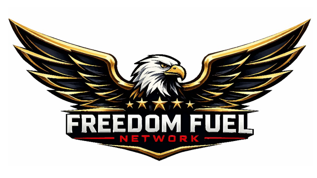 The Freedom Fuel Network logo is displayed on Truth Social on 07/01/2026. Former President Donald J.