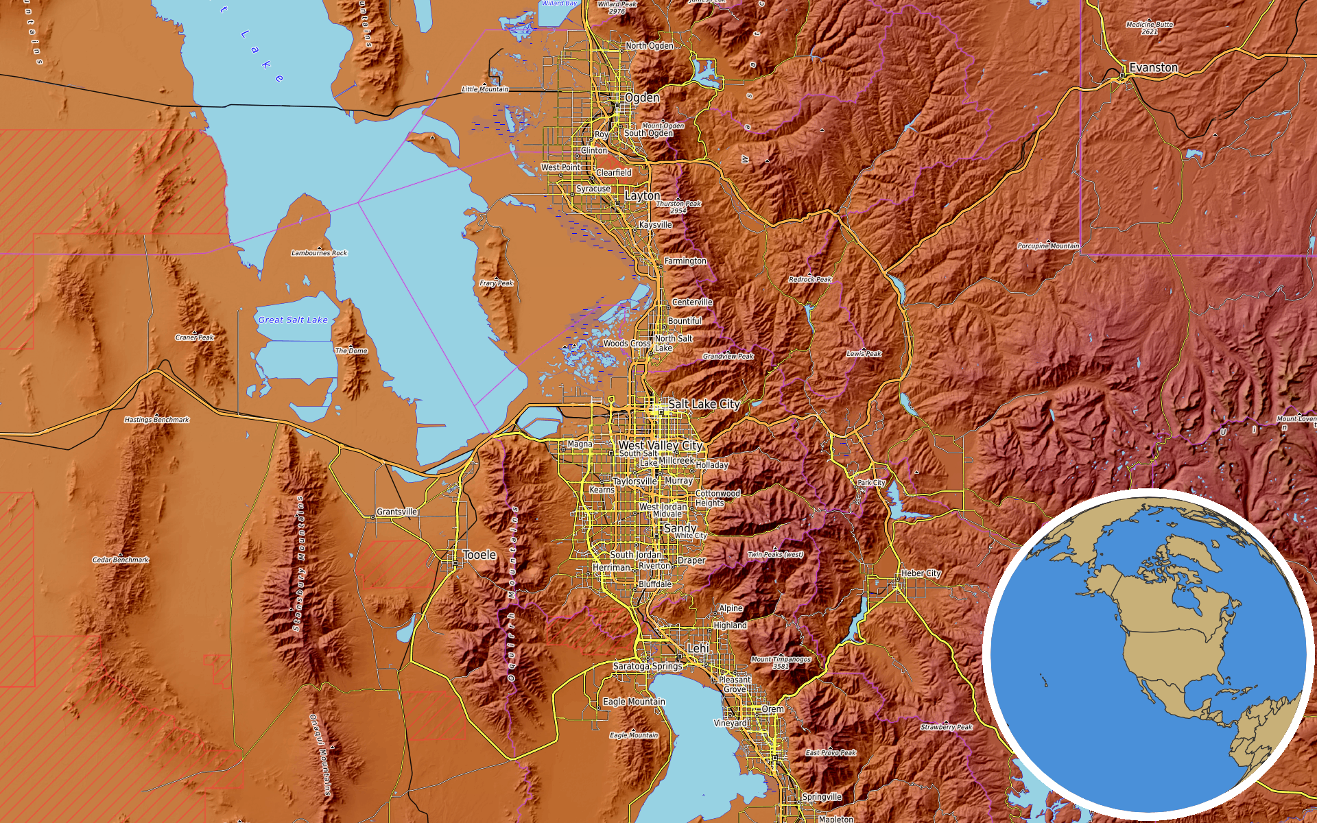 Source: OpenTopoMap / Natural Earth - Utah
Note: Map generated by NewsFindr for Utah on July 16, 2026 at 4:44 PM ET